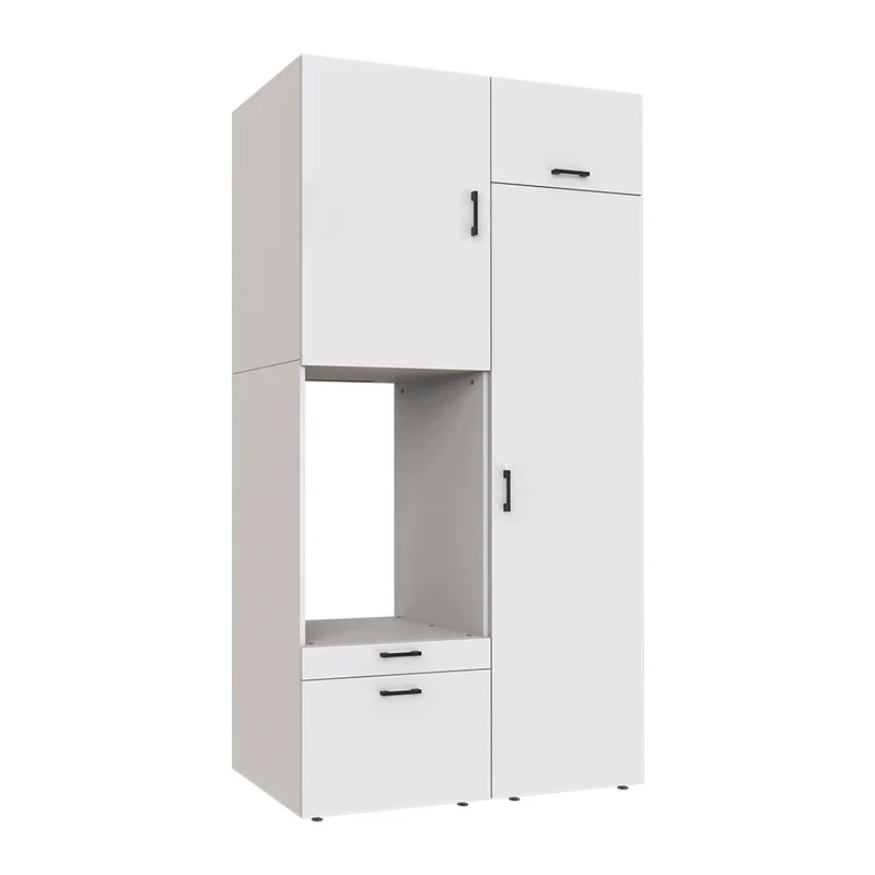 Roomart wasmachinekast SERIE 2, 127 cm, met hoge kast en uittrekplank, in 3 kleuren