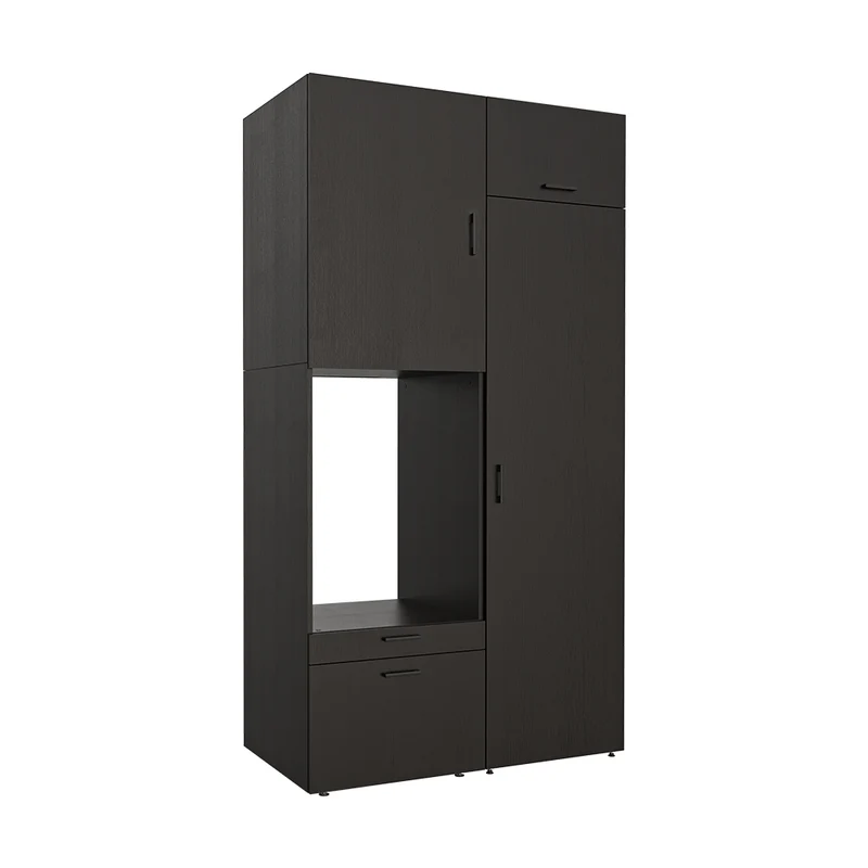 Roomart wasmachinekast SERIE 2, 127 cm, met hoge kast en uittrekplank, in 3 kleuren