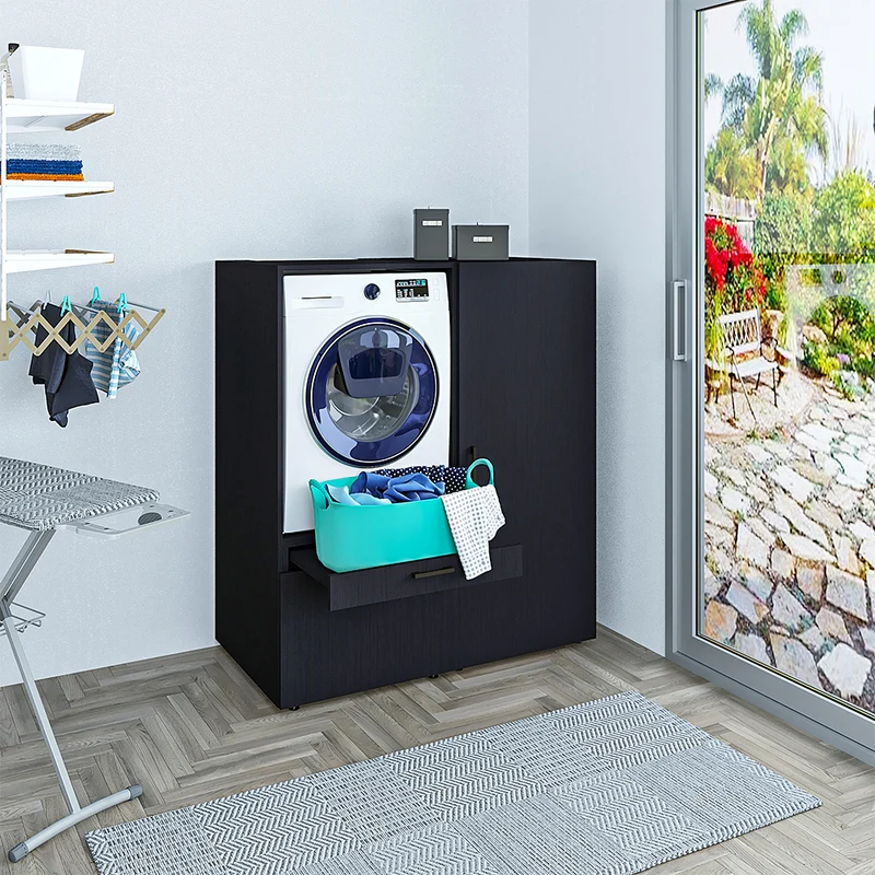 Roomart wasmachinekast SERIE 2, 127 cm, met multifunctionele kast, in 2 kleuren