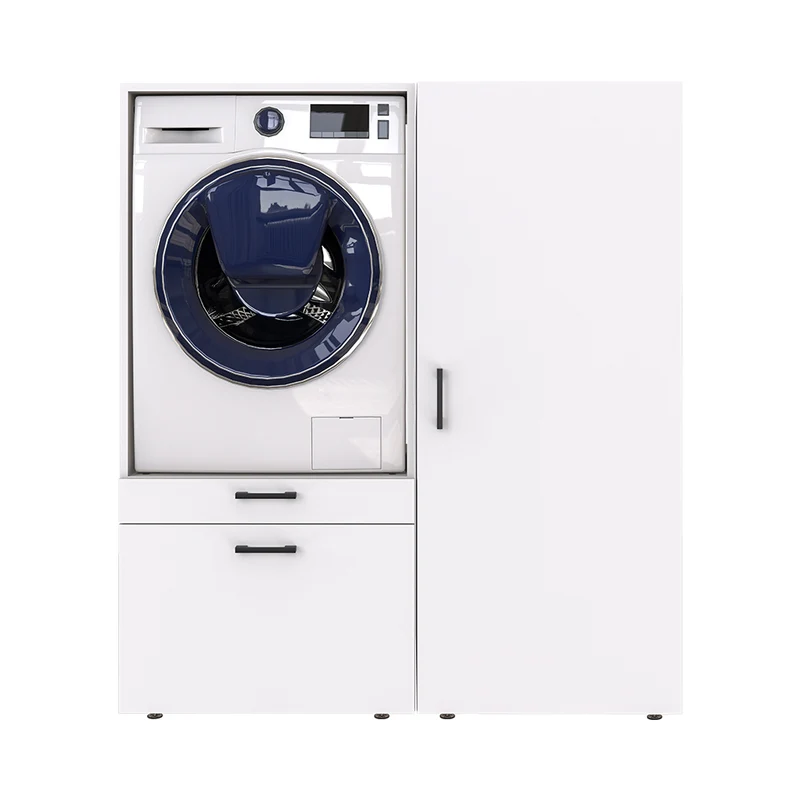 Roomart wasmachinekast SERIE 2, 127 cm, met multifunctionele kast, in 2 kleuren