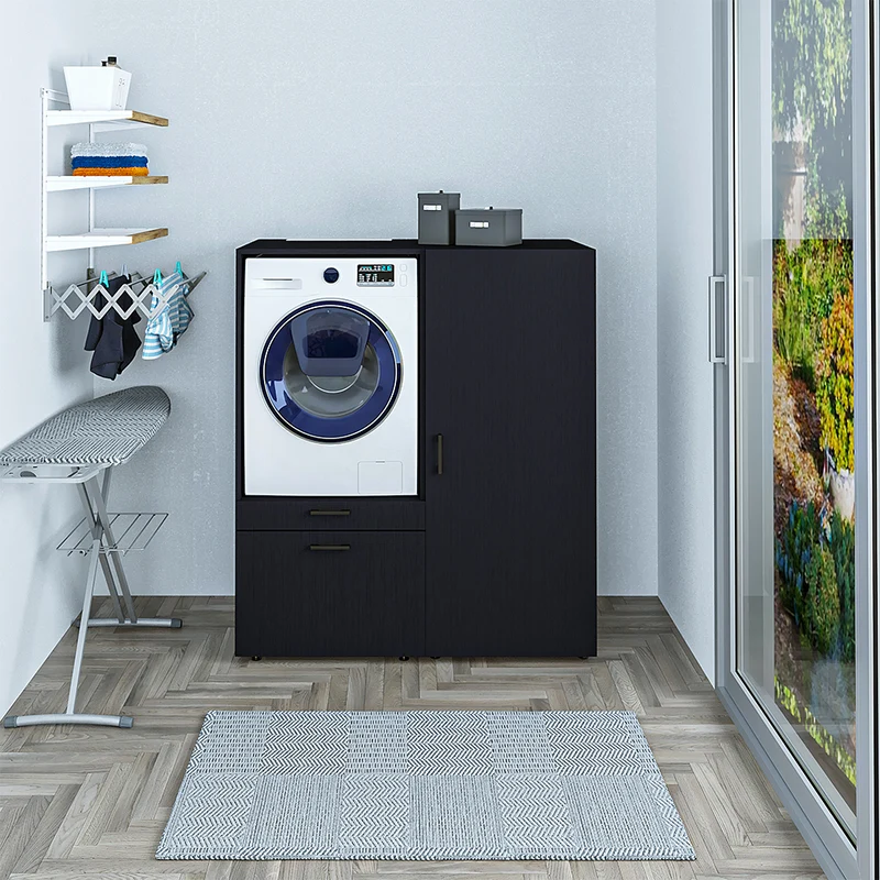 Roomart wasmachinekast SERIE 2, 127 cm, met multifunctionele kast, in 2 kleuren