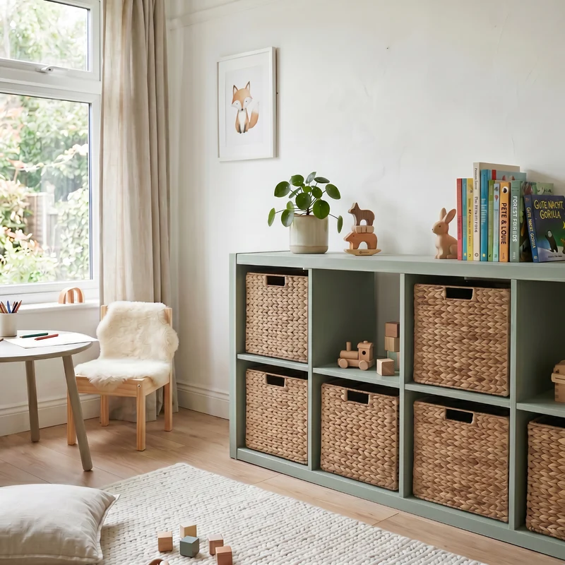 Möbelfarbe ohne Schleifen, Salbei 750ml Kreidefarbe ideal für IKEA Möbel, Kreidelack für ca. 6m²