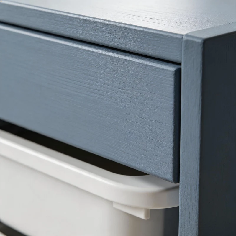 Möbelfarbe ohne Schleifen, Blau 750ml Kreidefarbe ideal für IKEA Möbel, Kreidelack für ca. 6m²