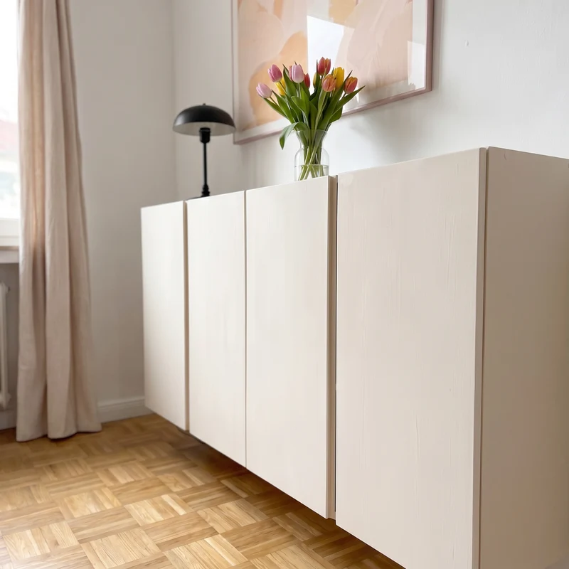 Möbelfarbe ohne Schleifen, Weiß 750ml Kreidefarbe ideal für IKEA Möbel, Kreidelack für ca. 6m²