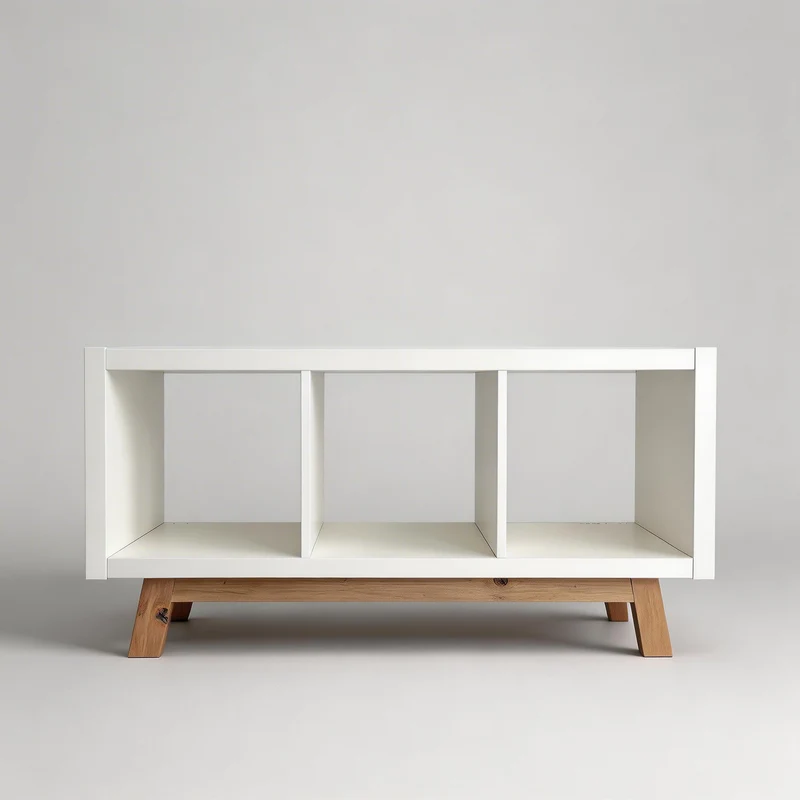 Untergestell für IKEA Kallax Regal 3 Fächer Breite, Holzgestell 97 x 33 x 14cm, Artisan Eiche