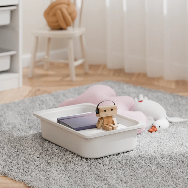 Box "TRÖVI" in Weiß - 42 x 30 x 10cm, passend für Trofast Regale