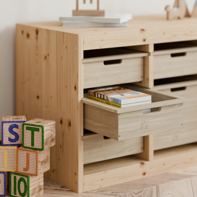 Holzkiste "TROVÄ" 42 x 30cm, Box aus Holz für IKEA Trofast Regal, verschiedene Höhen