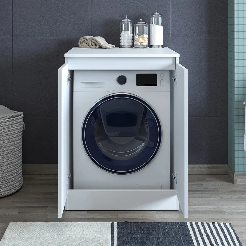 Kapaklı Çamaşır Makinesi Dolabı - Mk3