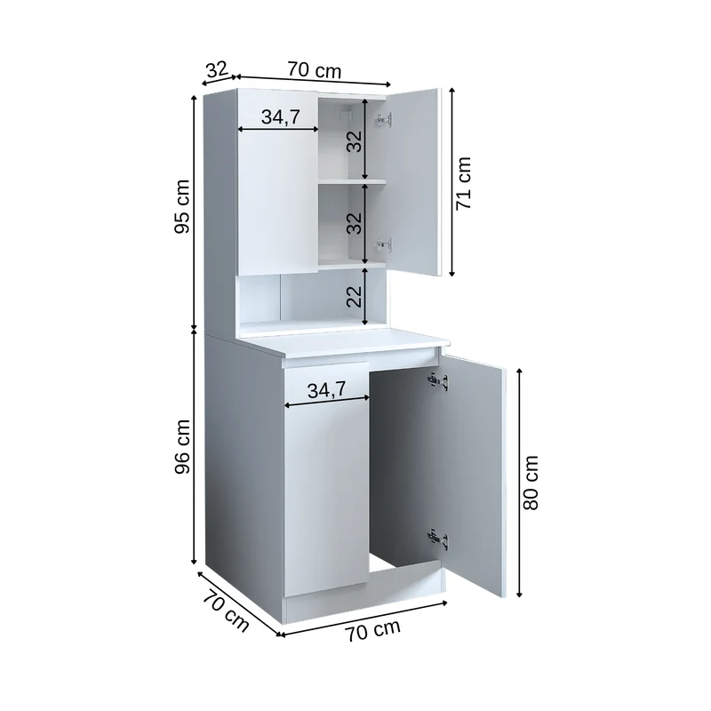 Çamaşır Makinesi Dolabı - Mk3+Um2