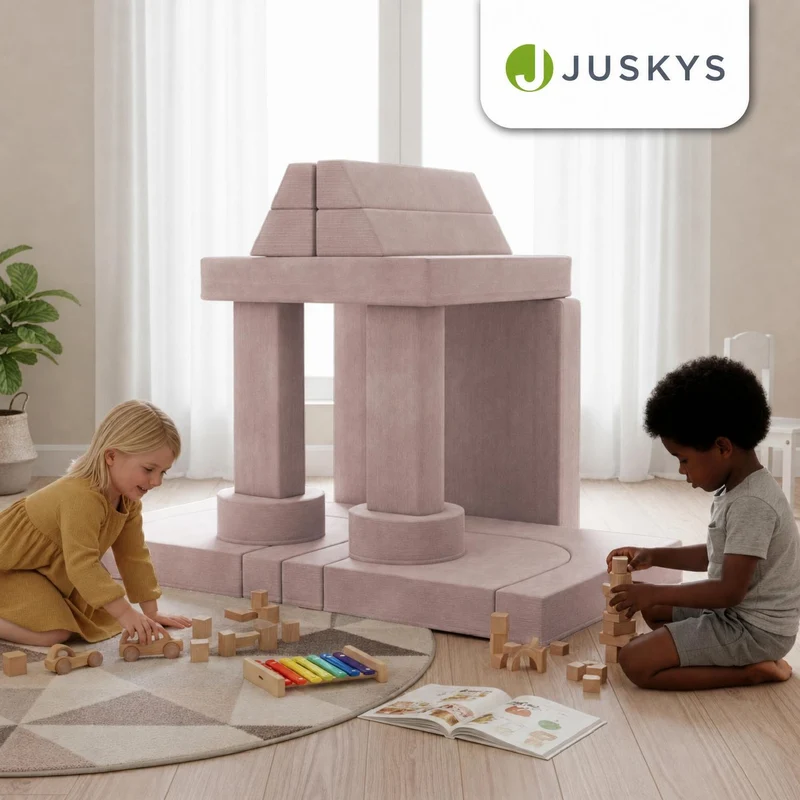 Kindersofa Kayo mit Cord Bezug & Kissen