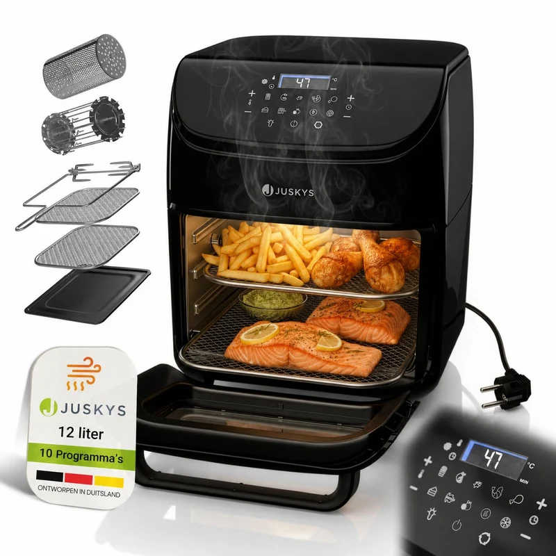 Heißluftfritteuse 12L mit 10 Programmen
