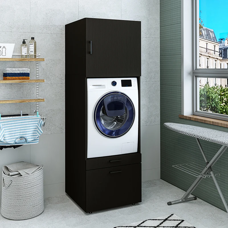 Roomart wasmachinekast SERIE 2, 67 cm, met uittrekplateau en opzetstuk, in 3 kleuren