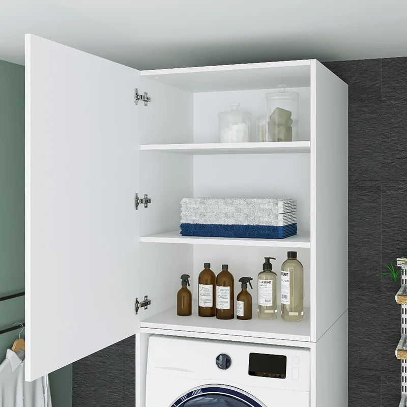 Roomart wasmachinekast SERIE 2, 67 cm, met uittrekplateau en opzetstuk, in 3 kleuren