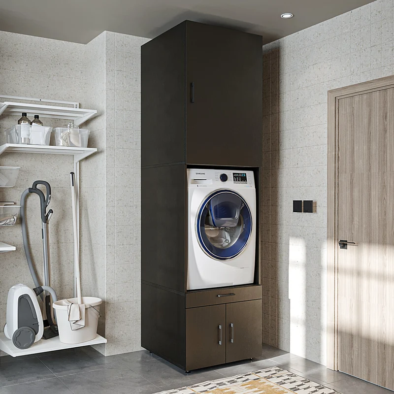 Roomart wasmachinekast SERIE 3, 67 cm, 240 cm hoog, in 3 kleuren