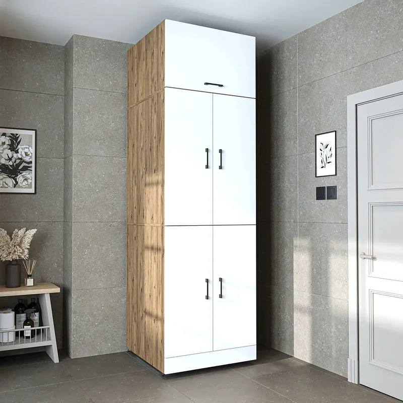 Roomart wasmachinekast DORA-II, 70 cm, voor wasmachine en droger, in 5 kleuren