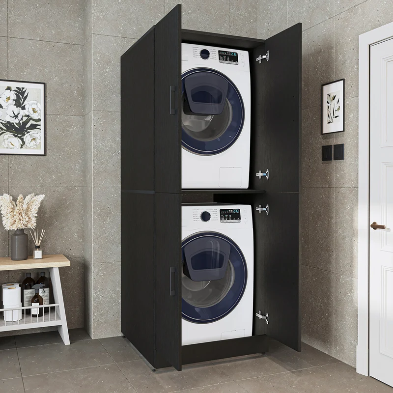 Roomart wasmachinekast DORA-II, 70 cm, voor wasmachine en droger, in 5 kleuren