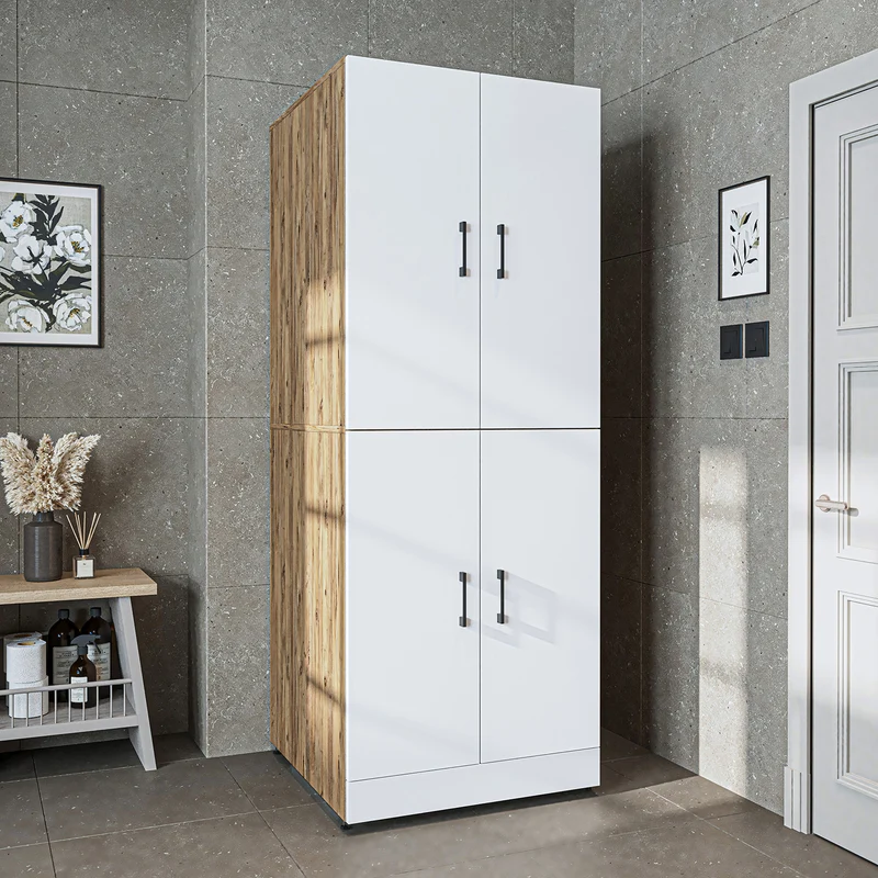 Roomart wasmachinekast DORA-II, 70 cm, voor wasmachine en droger, in 5 kleuren