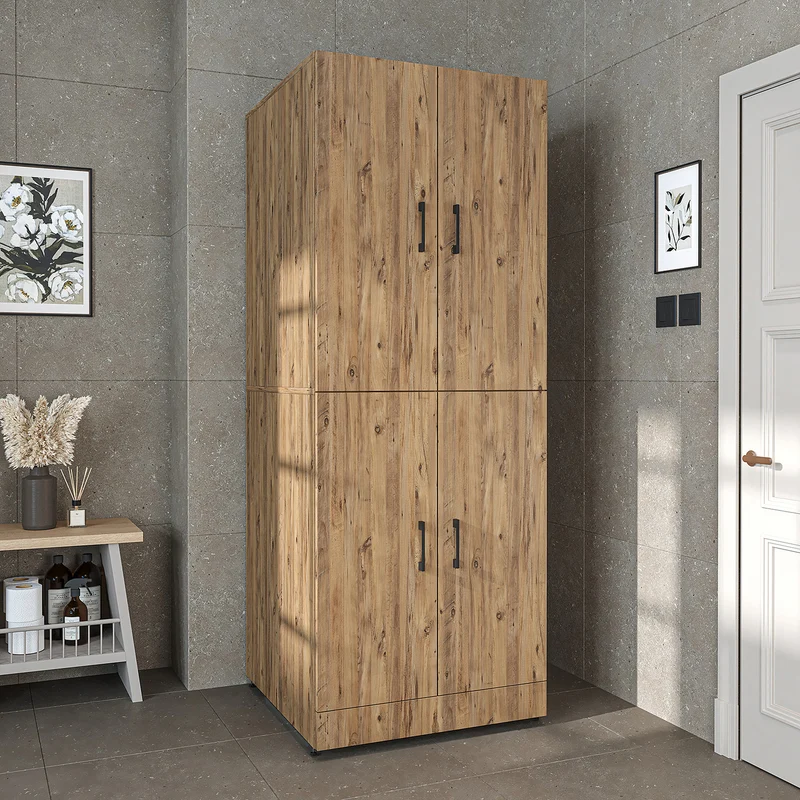 Roomart wasmachinekast DORA-II, 70 cm, voor wasmachine en droger, in 5 kleuren