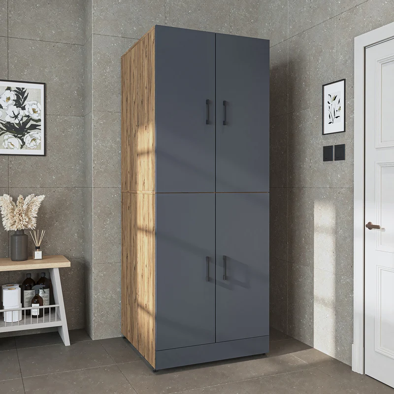 Roomart wasmachinekast DORA-II, 70 cm, voor wasmachine en droger, in 5 kleuren