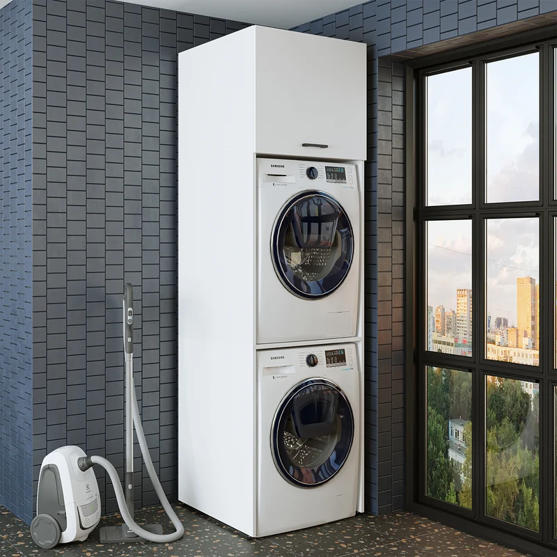 Roomart wasmachinekast DUO-II, 67 cm, bovenkast voor wasmachine en droger, in 2 kleuren
