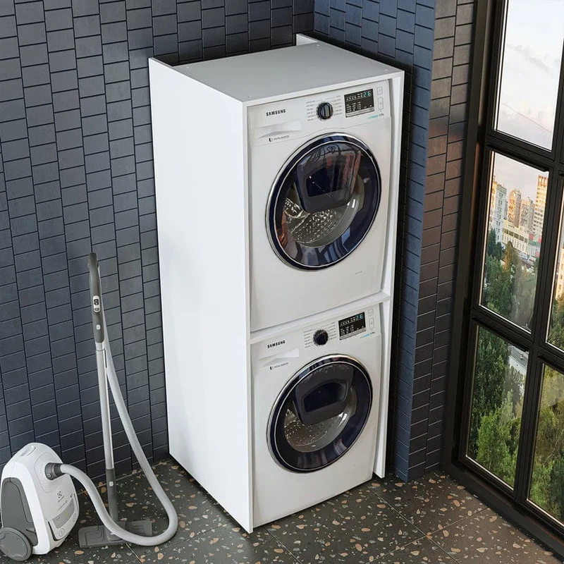 Roomart wasmachinekast DUO-II, 67 cm, bovenkast voor wasmachine en droger, in 2 kleuren