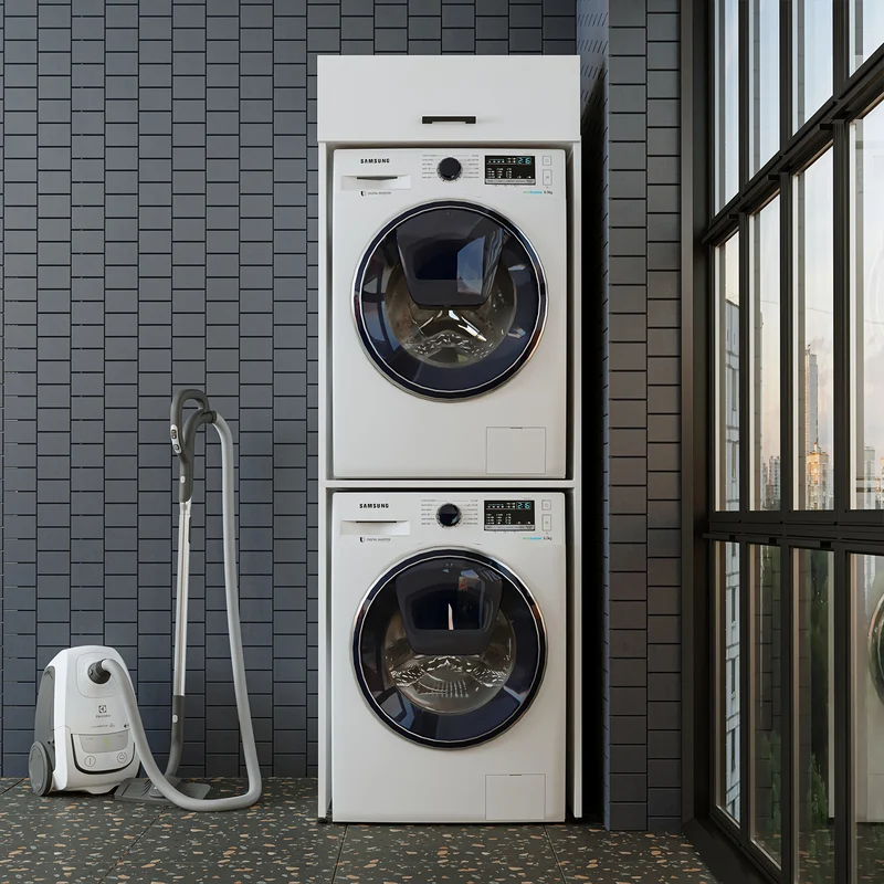 Roomart wasmachinekast DUO-II, 67 cm, bovenkast voor wasmachine en droger, in 2 kleuren