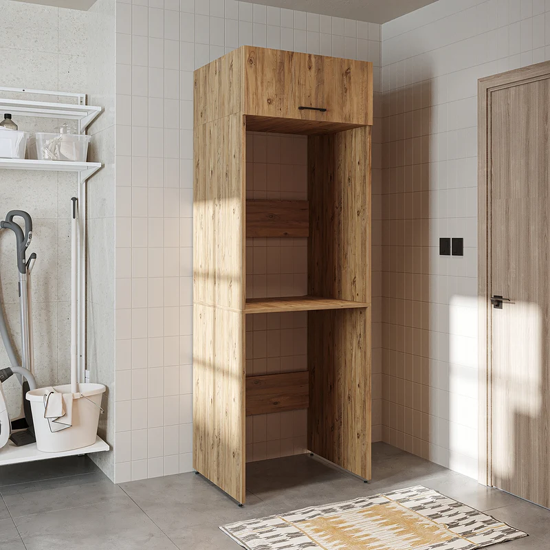 Roomart wasmachinekast DUO-II, 67 cm, bovenkast voor wasmachine en droger, in 2 kleuren