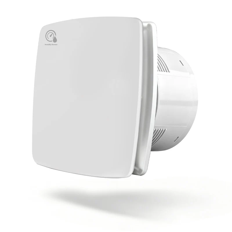 Automatischer Luftentfeuchter mit Feuchtesensor & Nachlauffunktion – Leiser Ventilator für Badezimmer & Küche, IPX4 Spritzwasserschutz