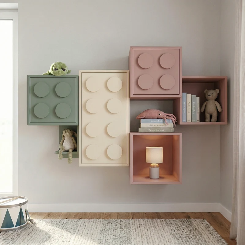 Holzscheiben für IKEA EKET Hack - Ø 10 x 2cm Scheiben aus Buche, Plättchen für Baustein Optik