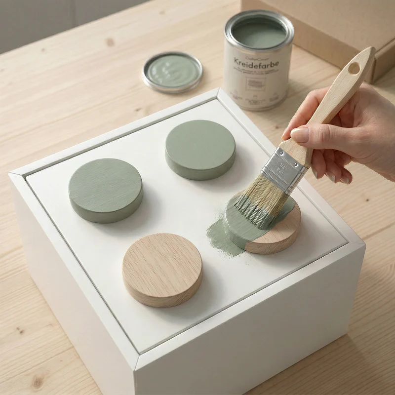 Holzscheiben für IKEA EKET Hack - Ø 10 x 2cm Scheiben aus Buche, Plättchen für Baustein Optik