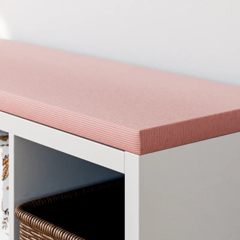Sitzkissen mit Rosa Cord-Stoff für IKEA Kallax Regal 2er, 3er und 4er