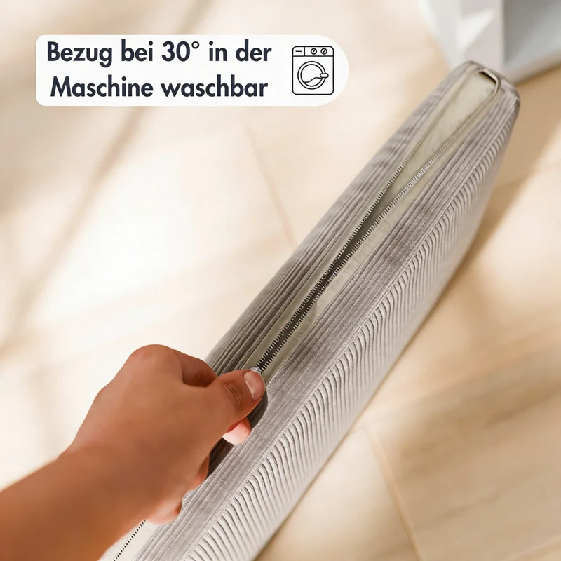 Sitzkissen Beige mit Cord-Stoff für IKEA Kallax Regal 2er, 3er und 4er