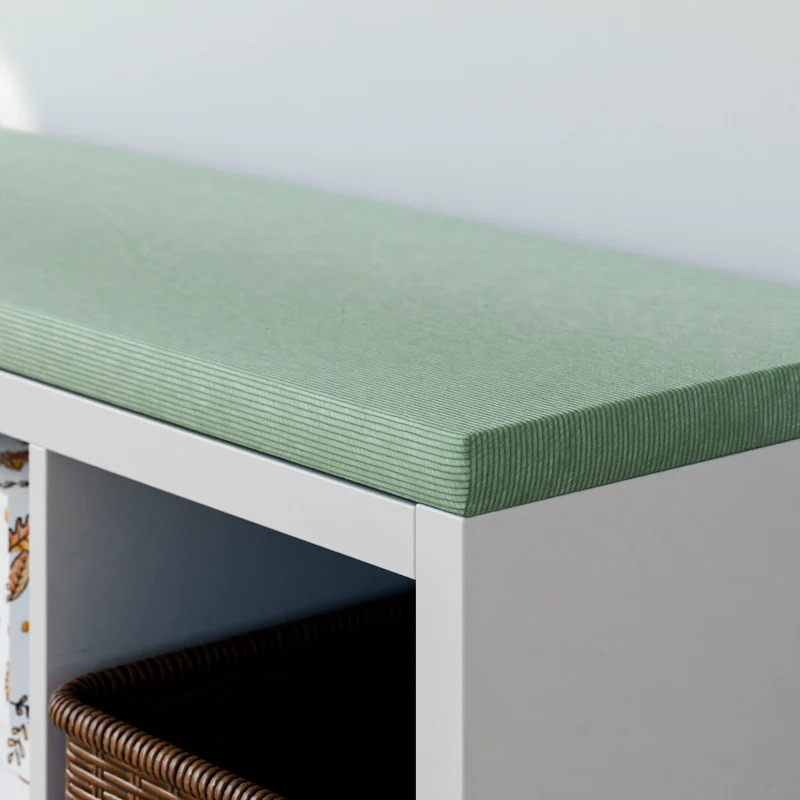 Sitzkissen Grün mit Cord-Stoff für IKEA Kallax Regal 2er, 3er und 4er