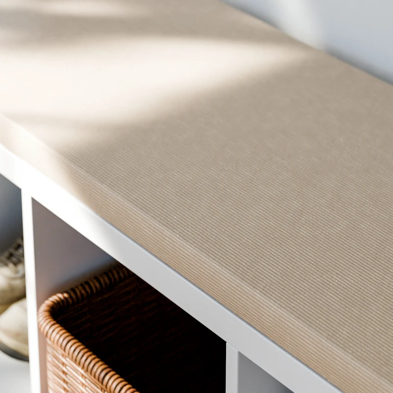 Sitzkissen Beige mit Cord-Stoff für IKEA Kallax Regal 2er, 3er und 4er