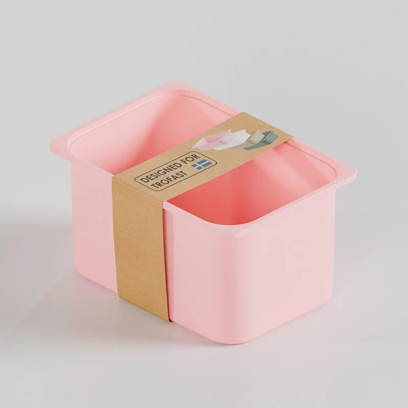 Große Box „TRÖVI“ für IKEA Trofast Regale – 42 × 30 × 23 cm in Rosa