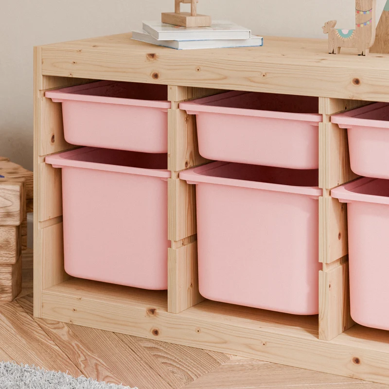 Große Box „TRÖVI“ für IKEA Trofast Regale – 42 × 30 × 23 cm in Rosa