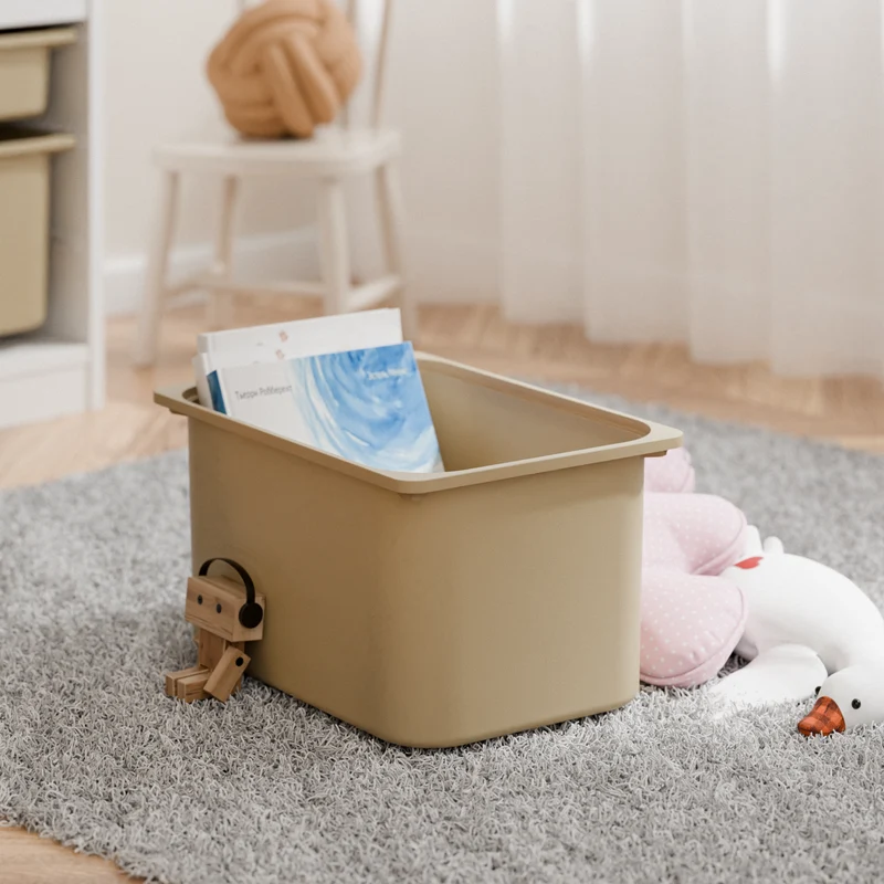 Große Box „TRÖVI“ für IKEA Trofast Regale – 42 × 30 × 23 cm in Beige