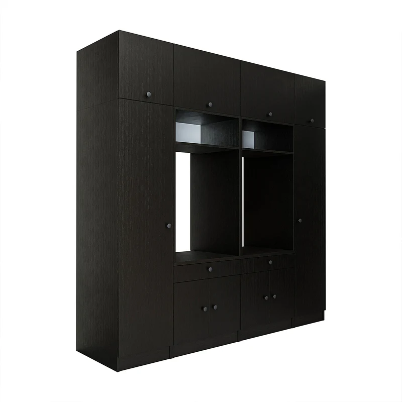 Roomart Waschmaschinenschrank SERIE 1, 224 cm, Schrankwand für zwei Geräte, in 3 Farben