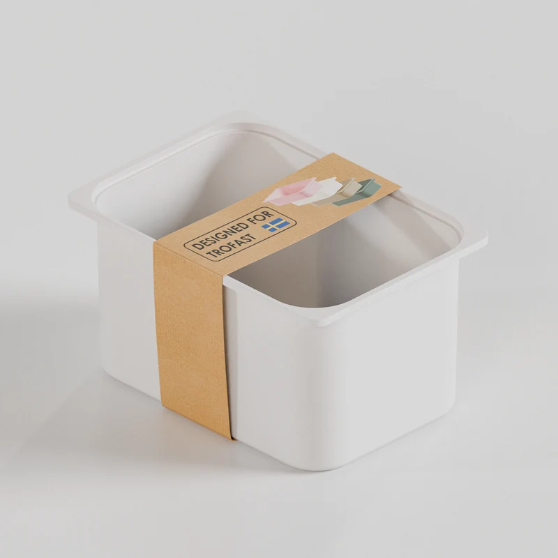 Große Box „TRÖVI“ für IKEA Trofast Regale - 42 x 30 x 23 cm in Weiß