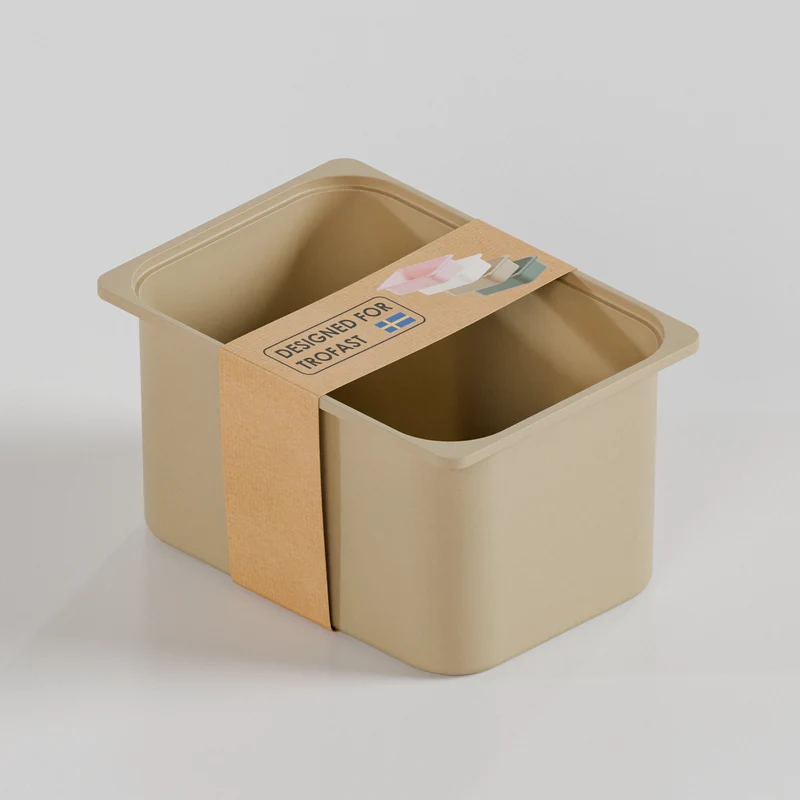 Große Box „TRÖVI“ für IKEA Trofast Regale - 42 x 30 x 23 cm in Weiß, Beige, Rosa und Eukalyptus