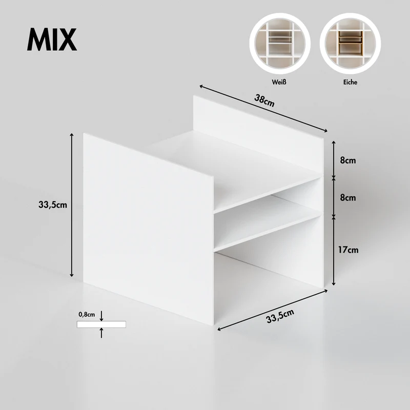 Fachteiler für IKEA Kallax Regal, verschiedene Varianten