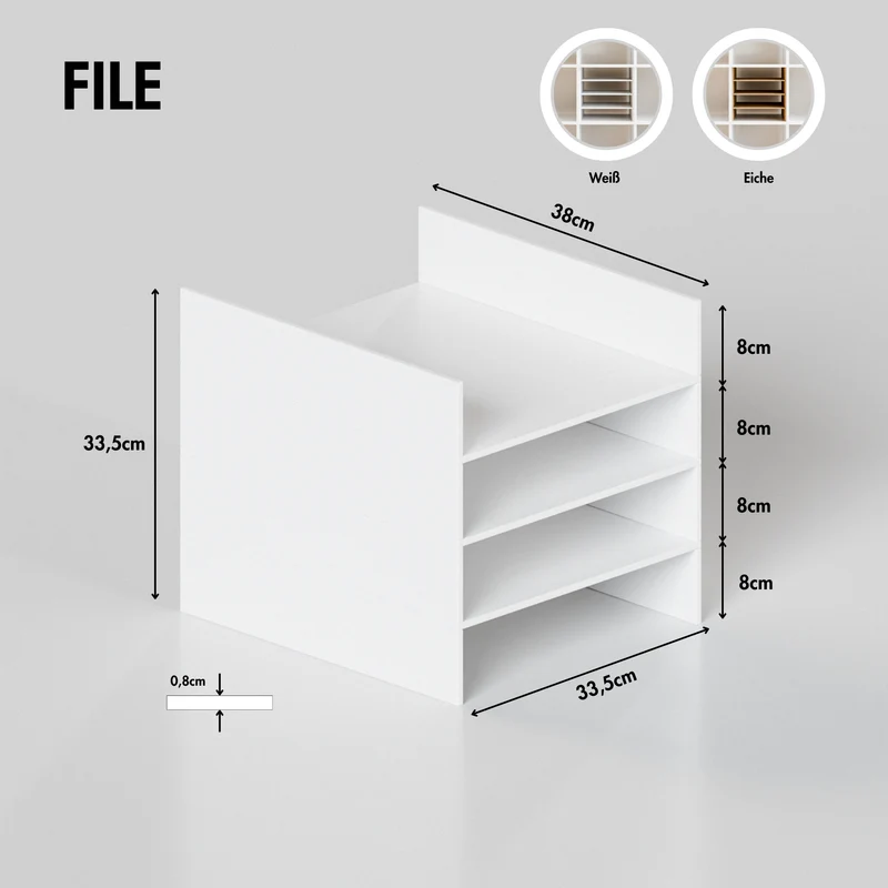 Fachteiler für IKEA Kallax Regal, verschiedene Varianten