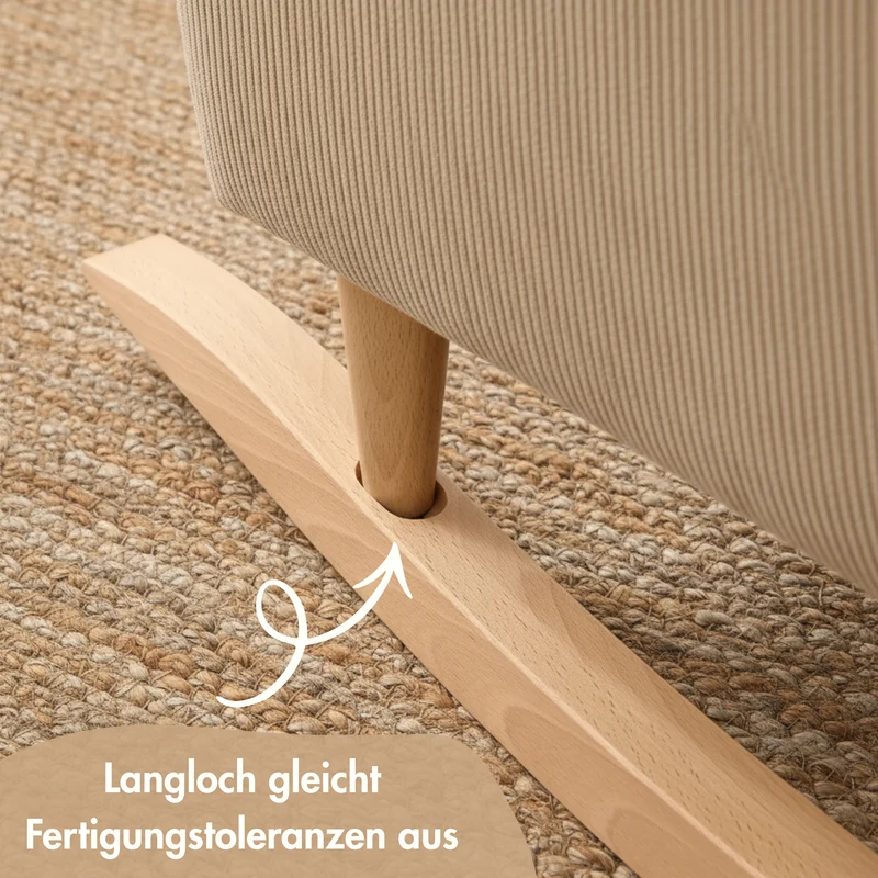 Kufen für IKEA Strandmon Sessel - Umbauset für Schaukelstuhl