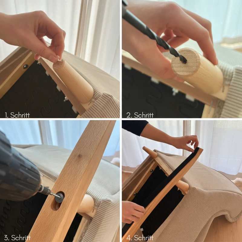 Kufen für IKEA Strandmon Sessel - Umbauset für Schaukelstuhl