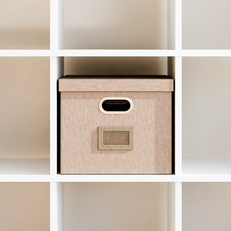 Kallax Box für Hängeregister DIN A4, Stoffbox für Hängemappen, 33 x 37,5 x 28cm