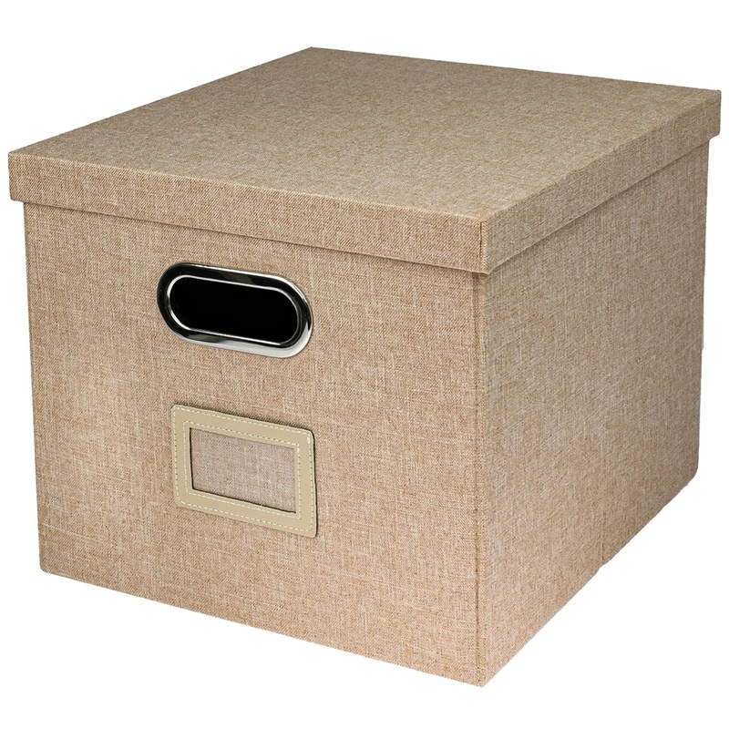 Kallax Box für Hängeregister DIN A4, Stoffbox für Hängemappen, 33 x 37,5 x 28cm