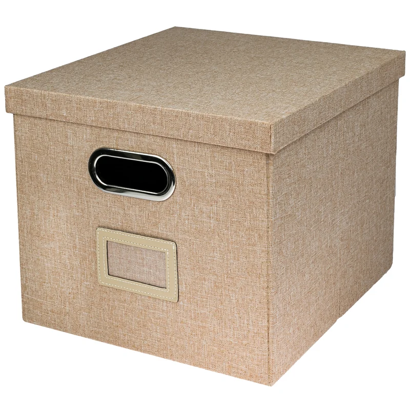 Kallax Box für Hängeregister DIN A4, Stoffbox für Hängemappen, 33 x 37,5 x 28cm