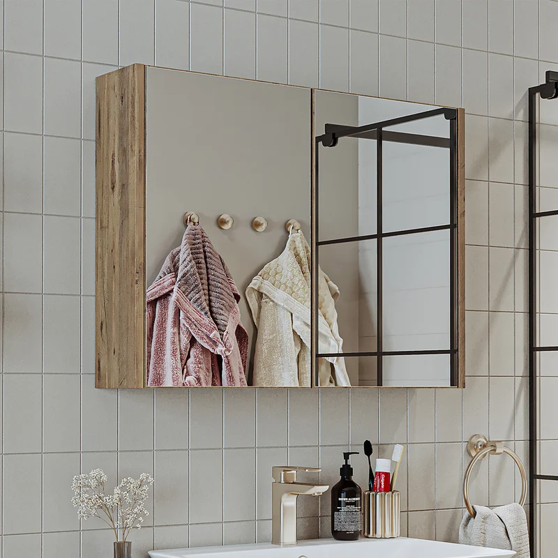 Roomart 4-delige badkamermeubelset ATRIA, 85 cm, met spiegelkast en kolomkast, in 4 kleuren