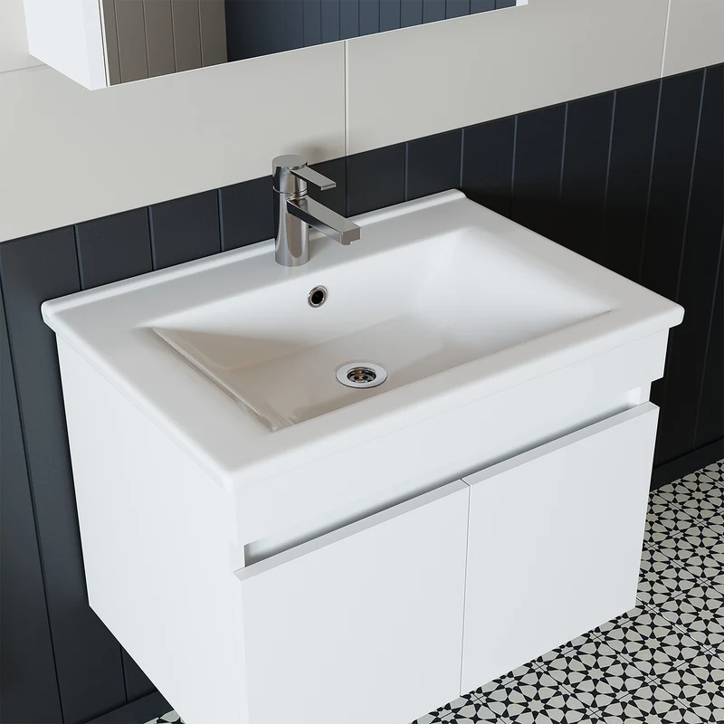 Roomart 4-delige badkamermeubelset ATRIA, 85 cm, met spiegelkast en kolomkast, in 4 kleuren