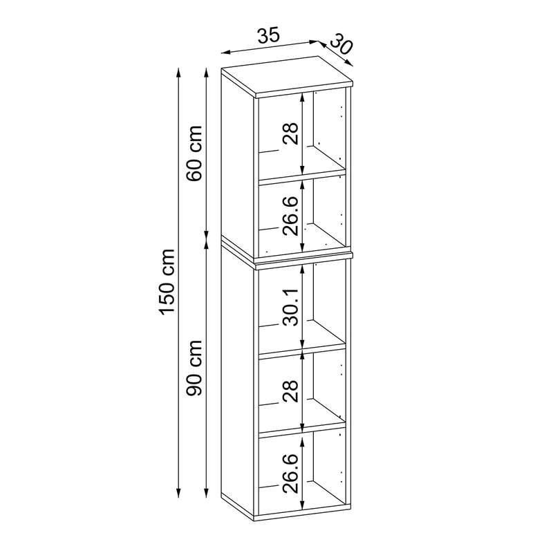 Roomart Badschrank LOTUS, 60, 90 oder 150 cm, wandhängend, in 3 Farben